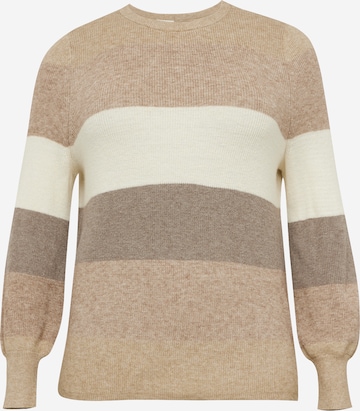 ONLY Carmakoma Pullover 'NEW DARIA' in Grau: predná strana