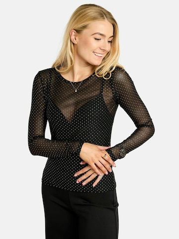 Haut ' MESH ' Liberte Essentiel en noir : devant