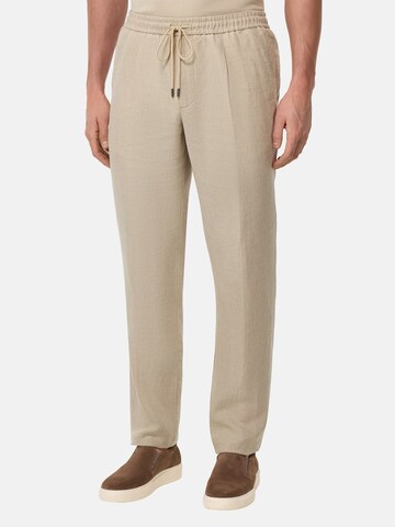 regular Pantaloni con piega frontale di Boggi Milano in beige: frontale