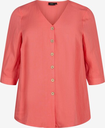 Zizzi - Blusa 'MACY' em laranja: frente