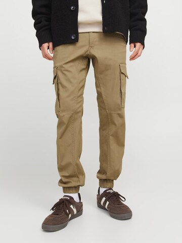 Slimfit Pantaloni cargo 'JJIPaul JJFlake' di JACK & JONES in marrone: frontale