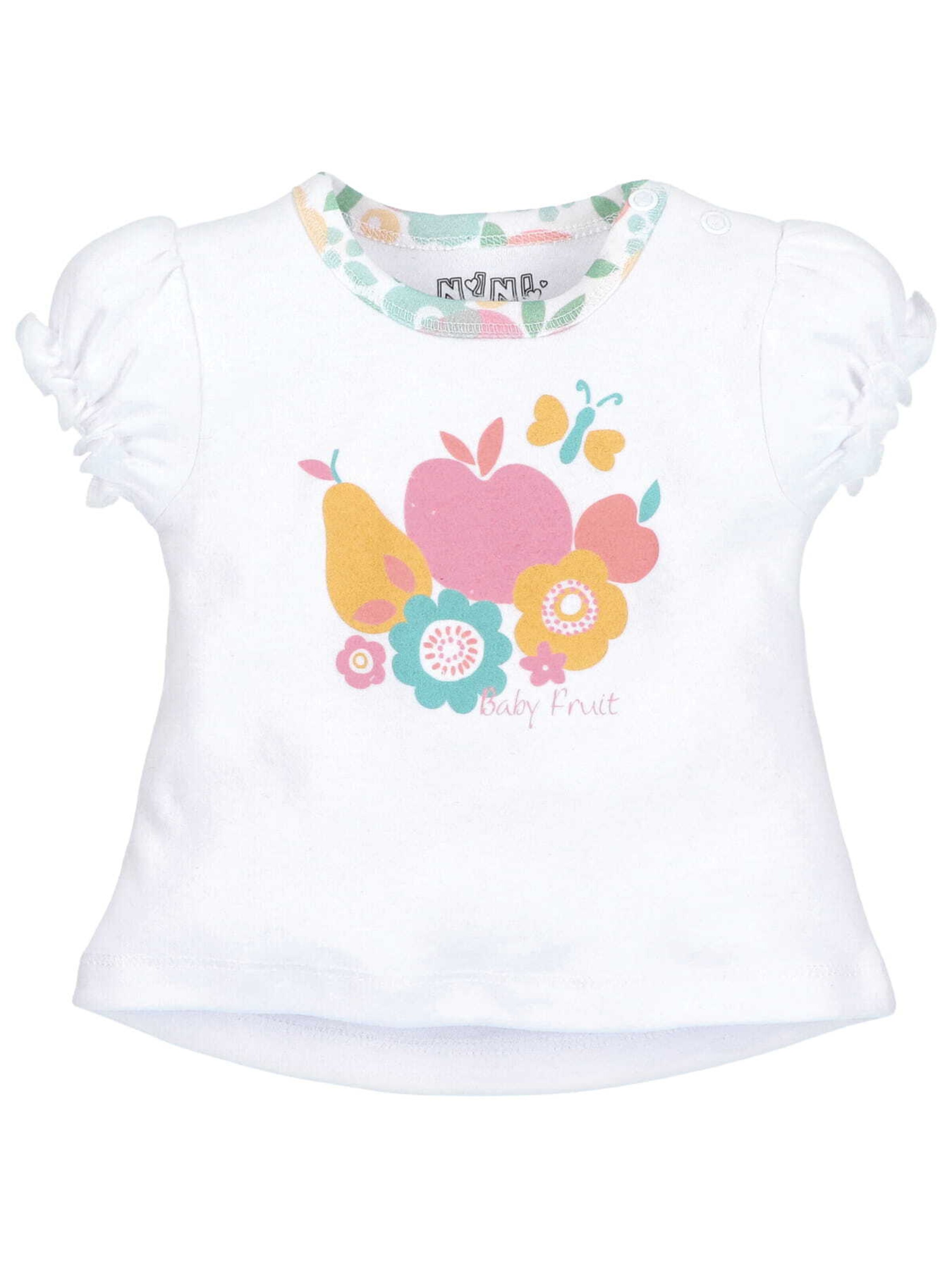 NINI T-Shirt 'Früchte' in Weiß: Vorderseite