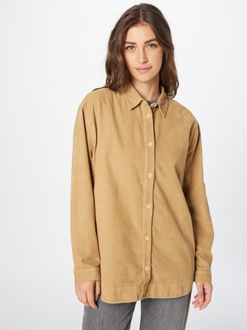 Folk Bluse in Beige: predná strana