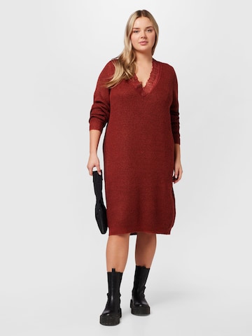 EVOKED Knitted dress 'GLACY' in Red