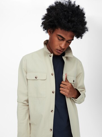 Only & Sons Between-season jacket 'Ilvio' in Beige