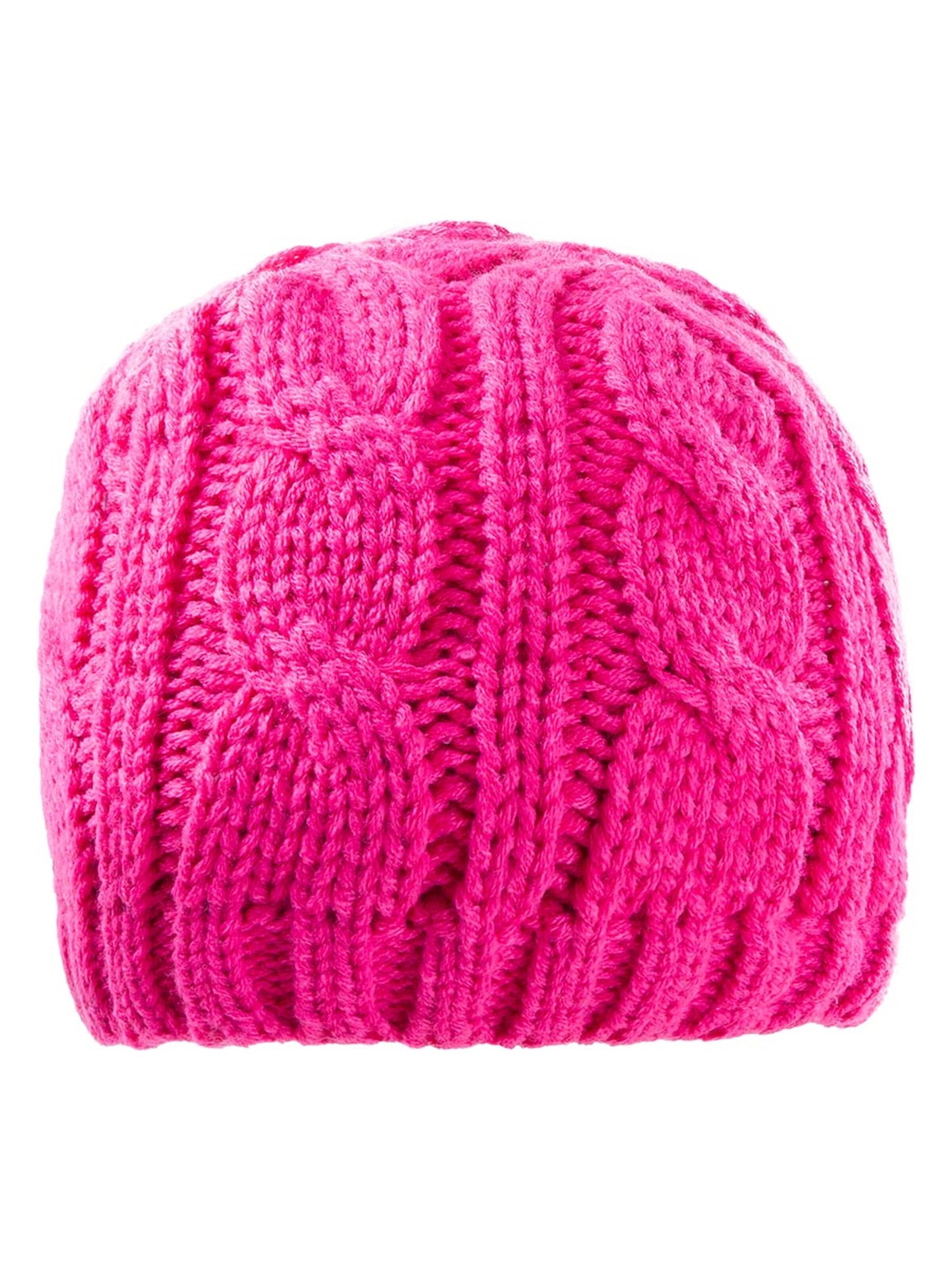 DÖLL Beanie 'Topfmütze Strick' in Pink: front