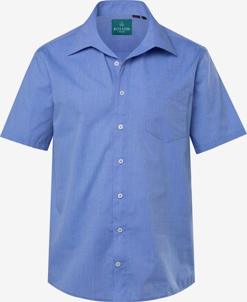 Boston Park Comfort fit Button Up Shirt in Blue: front