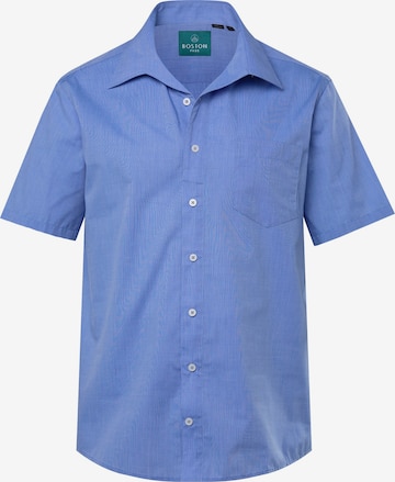 Boston Park Comfort fit Overhemd in Blauw: voorkant