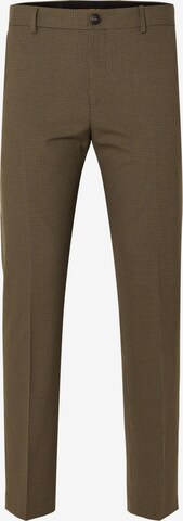 Regular Pantalon à plis 'Liam' SELECTED HOMME en vert : devant