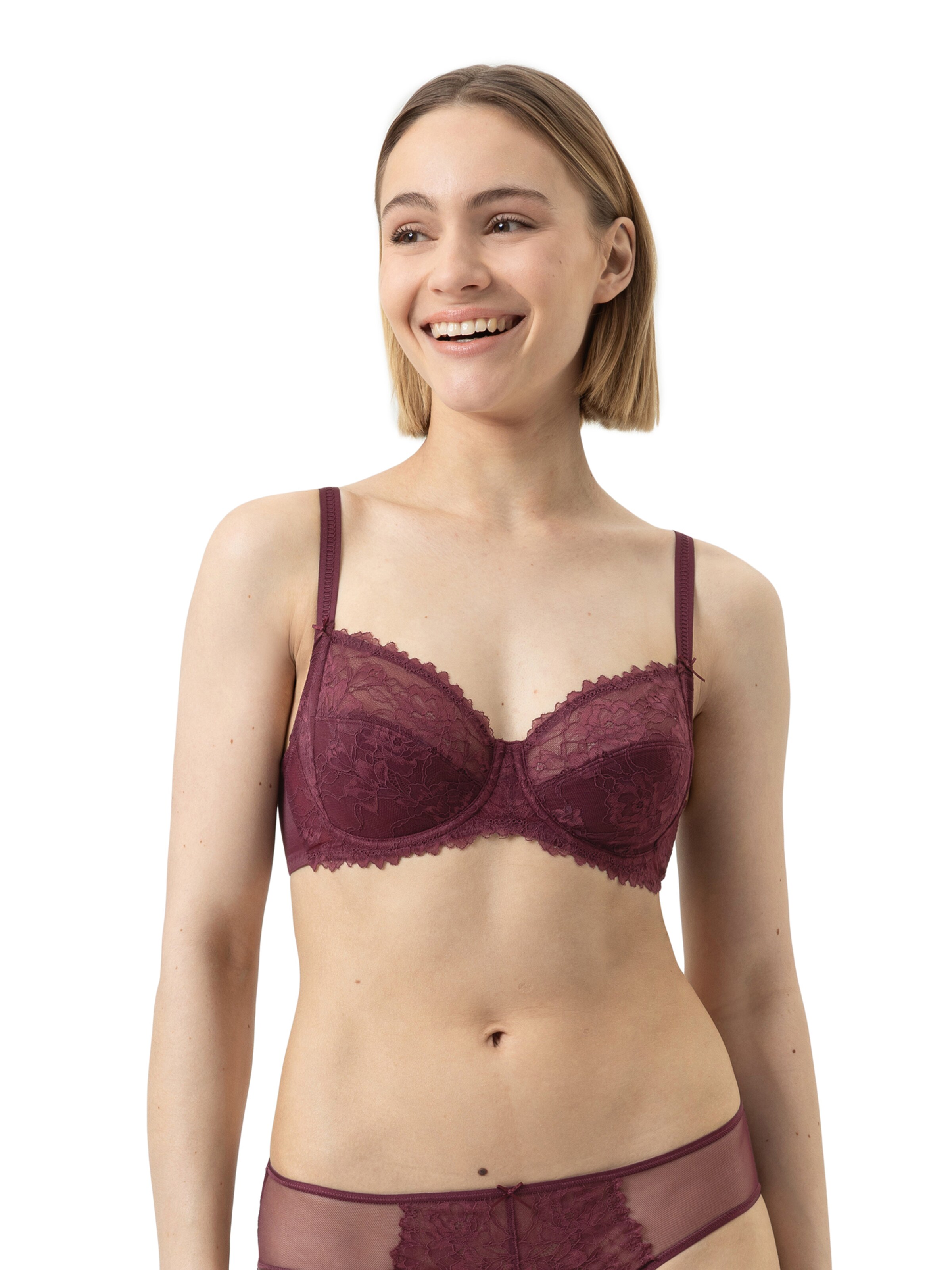 Mey T-shirt Bra 'Fabulous' in Red: front