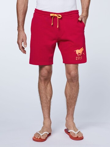 Polo Sylt Regular Shorts in Rot