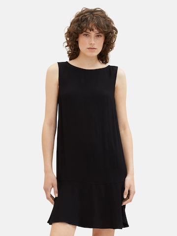 TOM TAILOR Summer Dress in Black: front