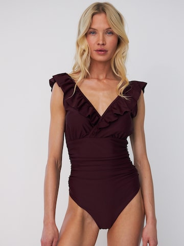 Crās Strój kąpielowy ' Agnecras ' w kolorze czerwony: przód