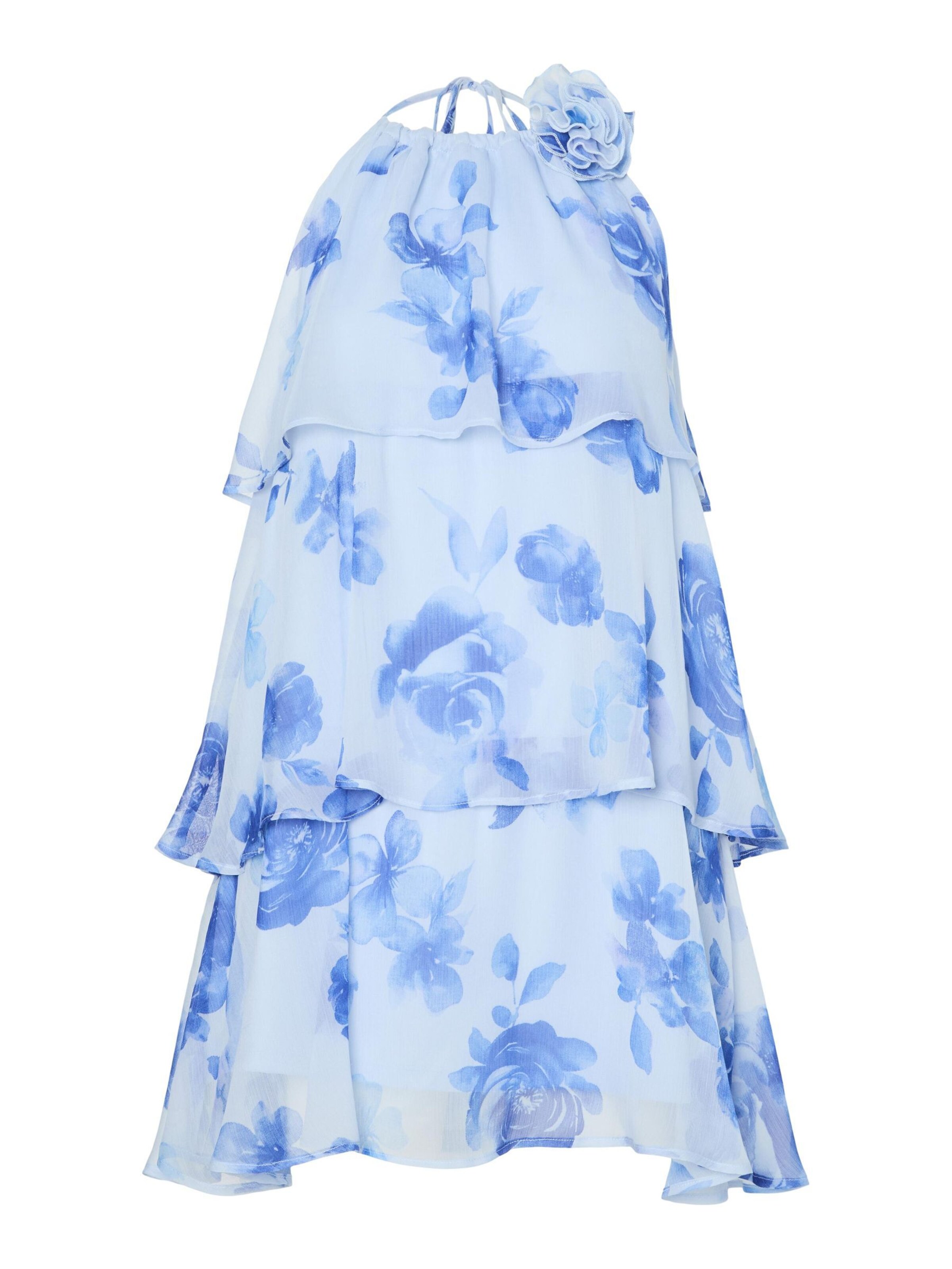 PIECES - Vestido de gala en azul: frente