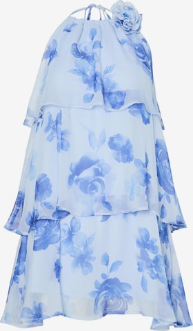 Robe de cocktail PIECES en bleu : devant