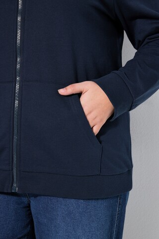 Ulla Popken Sweat jacket in Blue