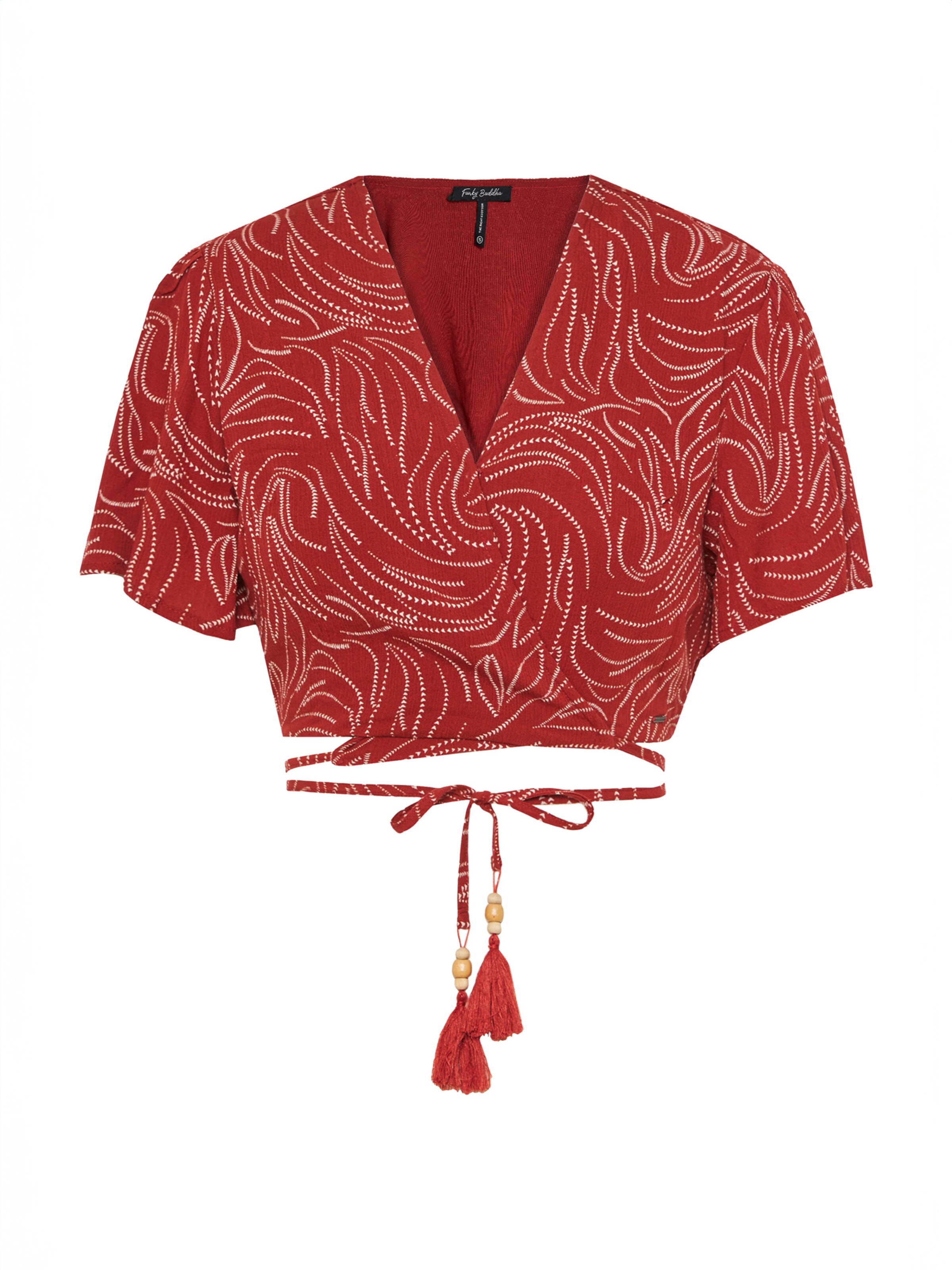 Camicia da donna di Funky Buddha in marrone: frontale