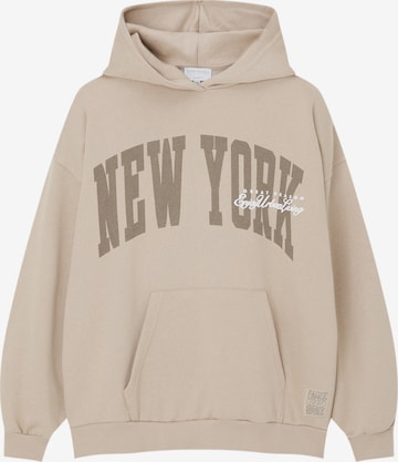 Pull&Bear Collegepaita värissä beige: edessä