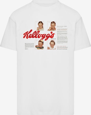 T-Shirt 'Kellogg's Corn Flakes Cereal Box Children Retro' F4NT4STIC en blanc : devant