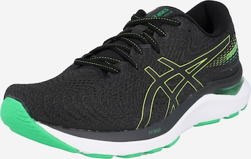 Chaussure de course 'Cumulus 24' ASICS en noir : devant