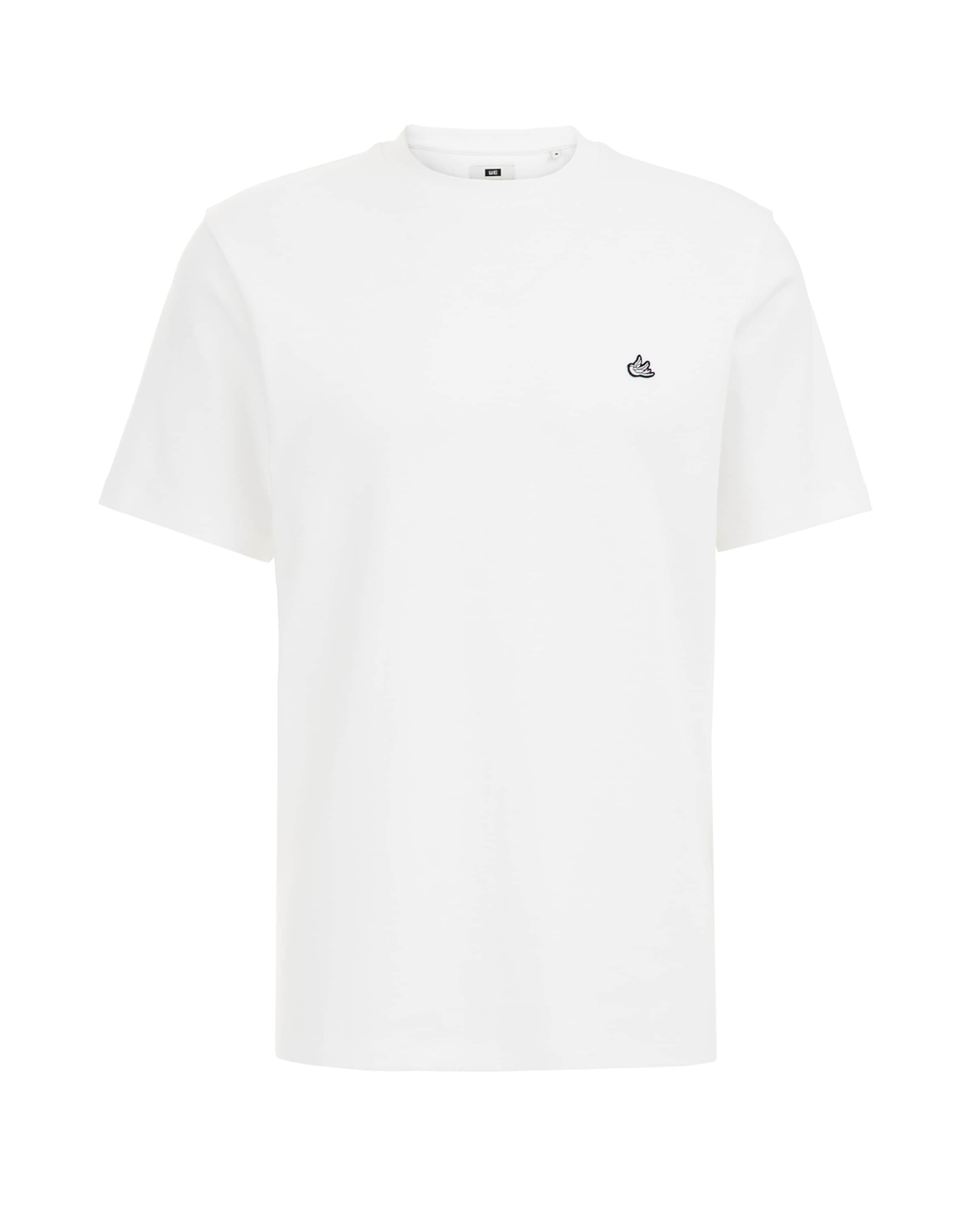 T-Shirt WE Fashion en blanc : devant