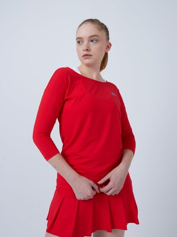 SPORTKIND Funktionsshirt '3/4 Loose Fit'‌‌‌‌‌‌‌‌‌ in Rot