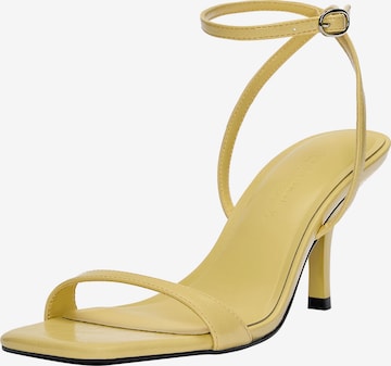 Pull&Bear Remmisandaalit värissä keltainen: etupuoli