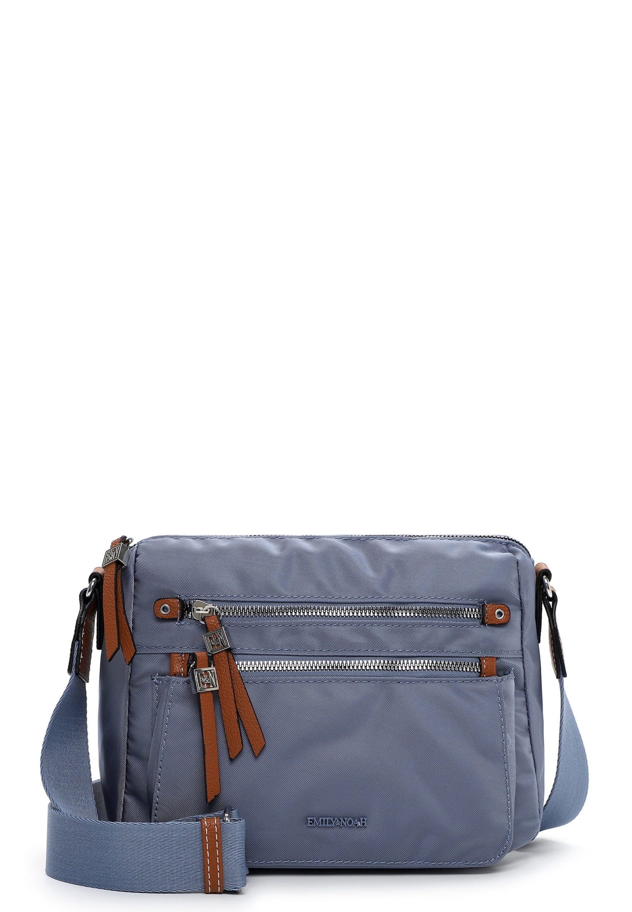 Emily & Noah Crossbody Bag in Blue: front