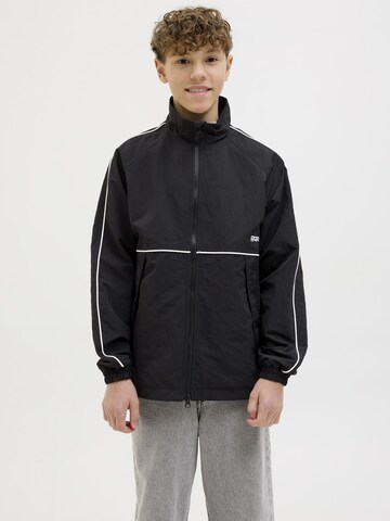 Veste mi-saison Jack & Jones Junior en noir : devant