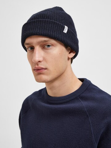 SELECTED HOMME Beanie 'Cray' in Blue