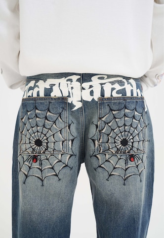 zils Ed Hardy Vaļīgs piegriezums Džinsi 'Black Widow'