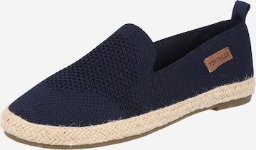 mėlyna TOM TAILOR Espadrilės: priekis