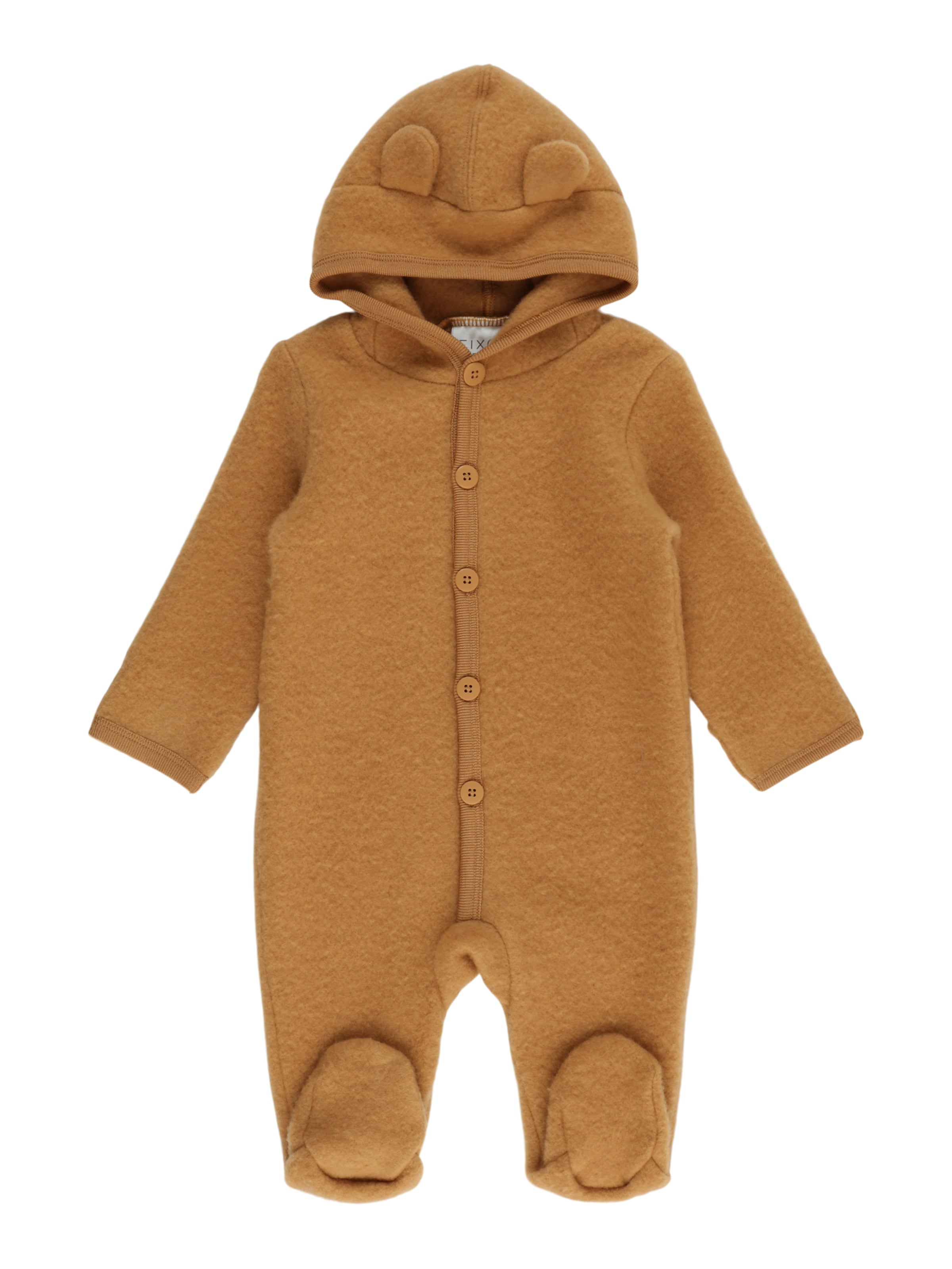 Fixoni Overall 'Hush' i brun: framsida