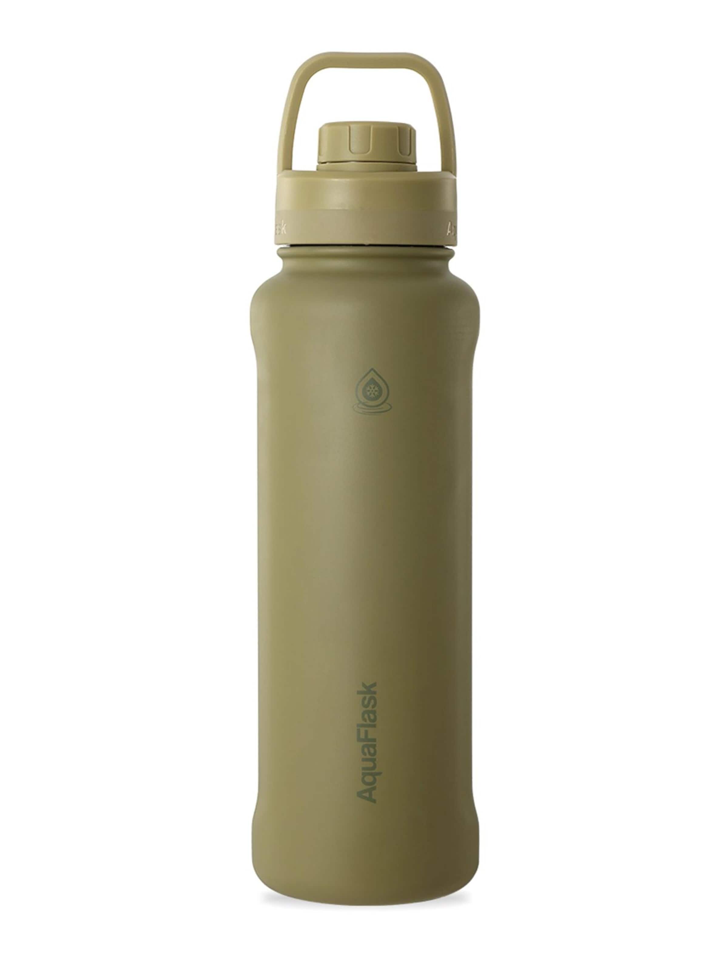 AquaFlask Láhev na vodu 'AquaFlask Termoláhev REGULAR+ 1,18l' – béžová: přední strana