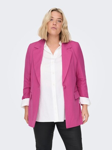 ONLY Carmakoma - Blazer en rosa: frente