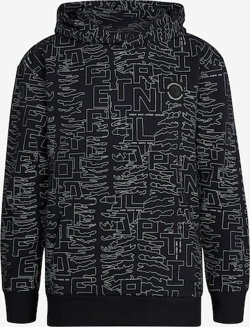 Petrol Industries Sweatshirt 'Blue Ridge' in Zwart: voorkant