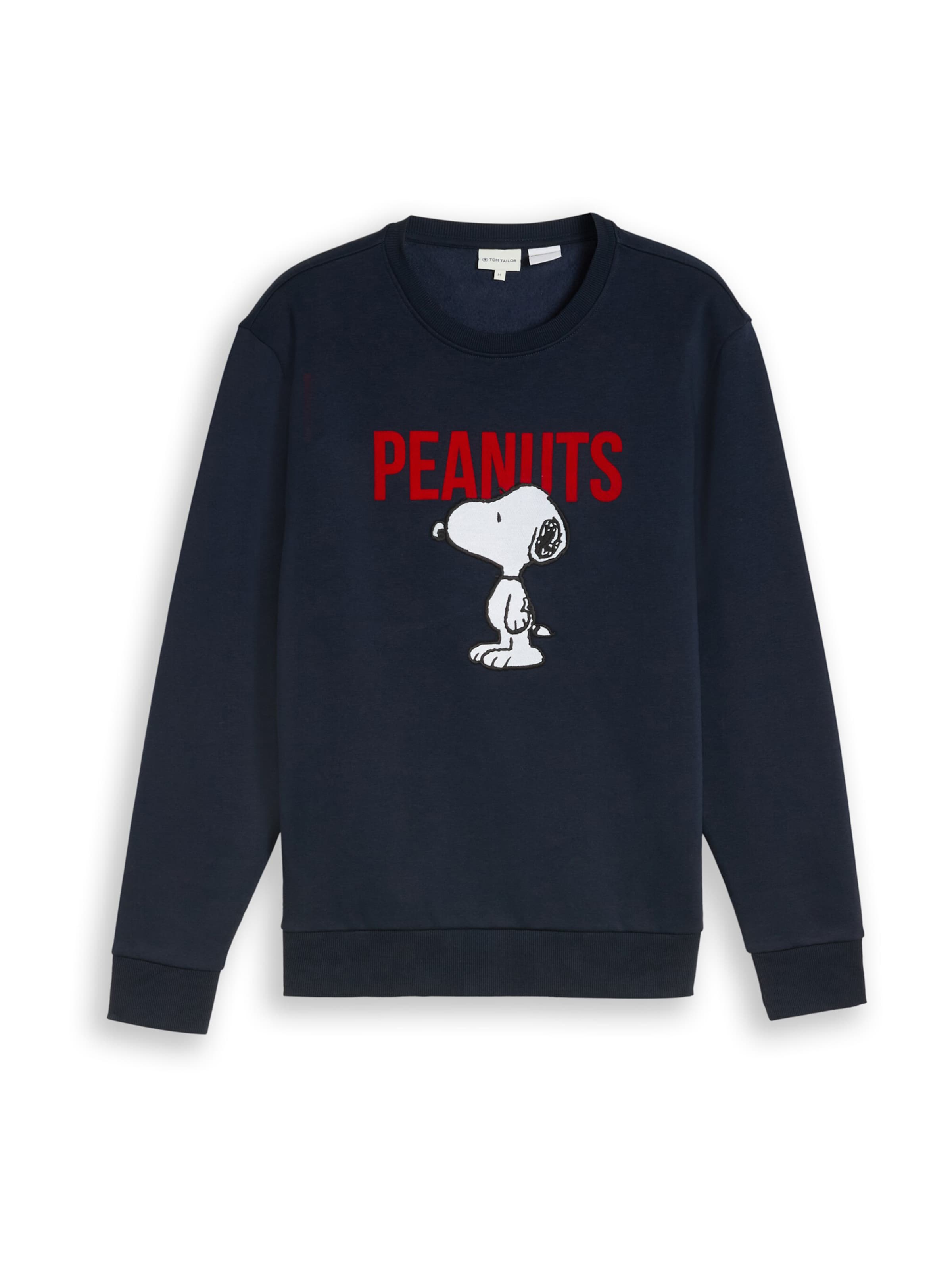 TOM TAILOR Sweatshirt 'PEANUTS' i blå: forside