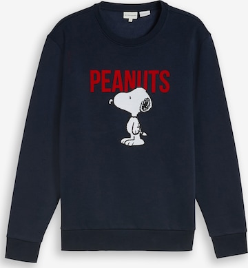 Felpa 'PEANUTS' di TOM TAILOR in blu: frontale