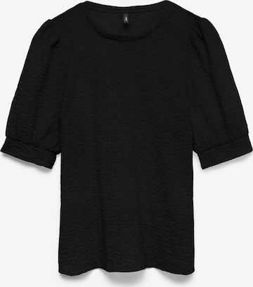 VERO MODA Shirt 'VMFlower' in Black: front