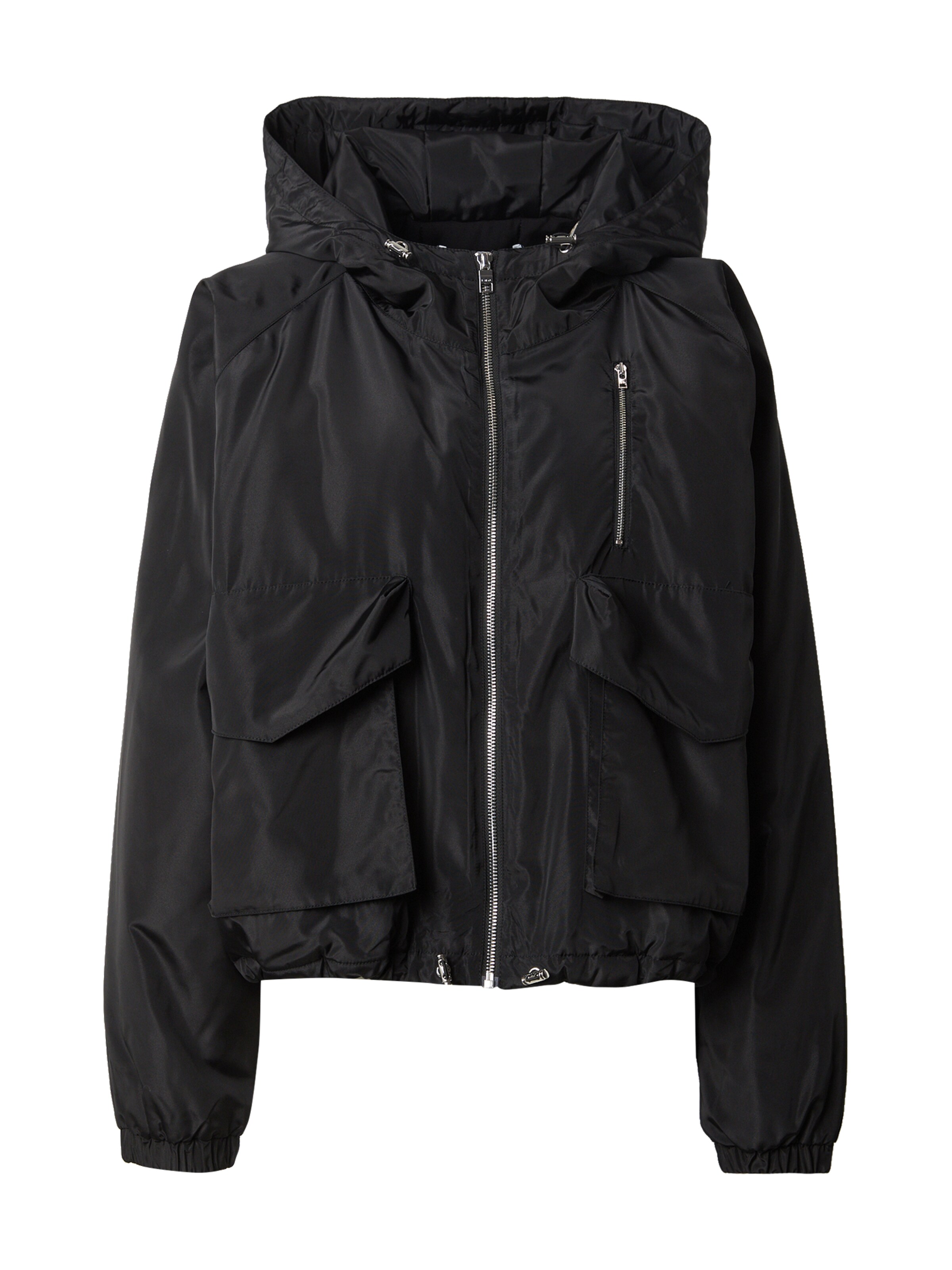 IRO Prehodna jakna | črna barva: sprednja stran