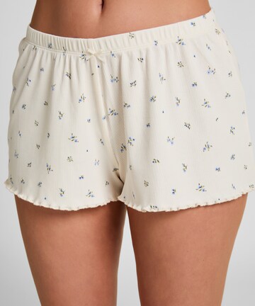 Hunkemöller Pajama Pants in White: front