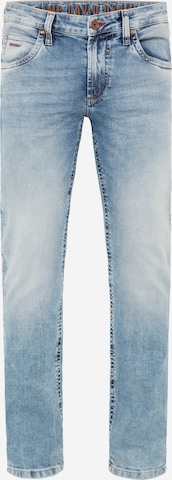 CAMP DAVID Regular Jeans NI:CO mit heller Waschung in Blau: predná strana