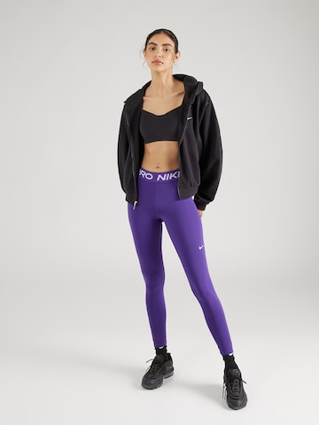 NIKE Skinny Športové nohavice 'Pro' - fialová