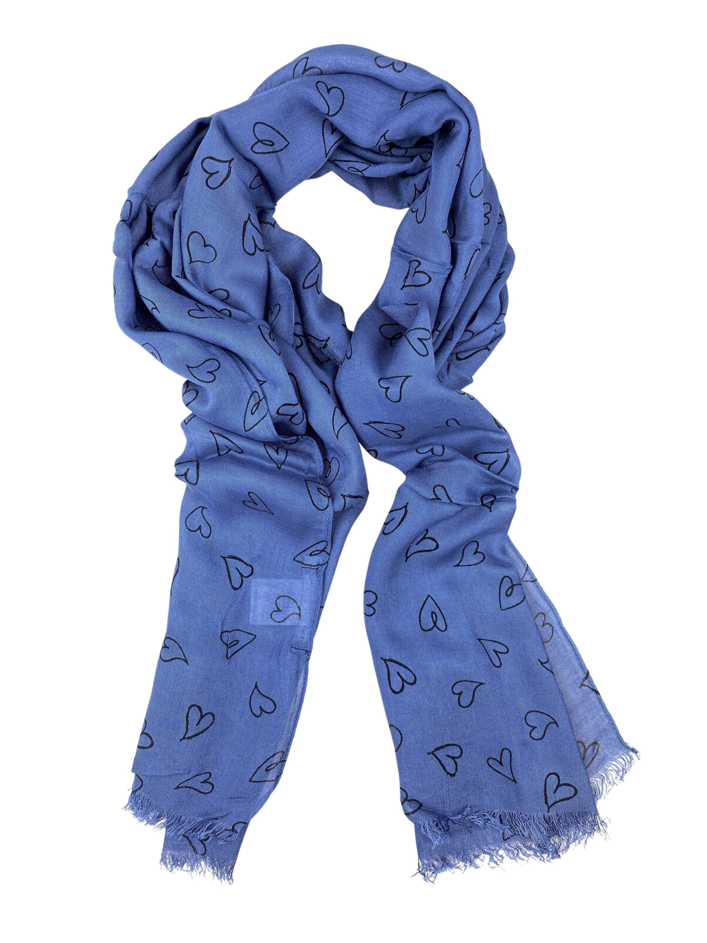 COLLEZIONE ALESSANDRO Scarf 'Babsi' in Blue: front