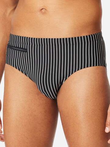 SCHIESSER Badehose ' Ocean Swim ' in Schwarz: Vorderseite