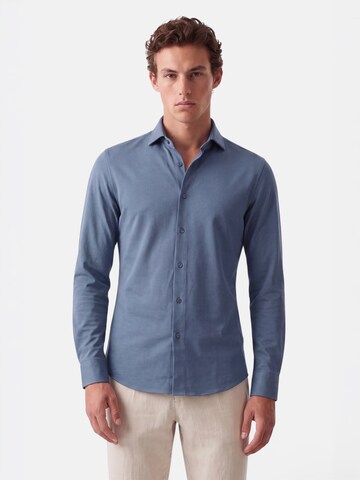 Vercate Slim fit Poslovna srajca 'No. 19' | modra barva