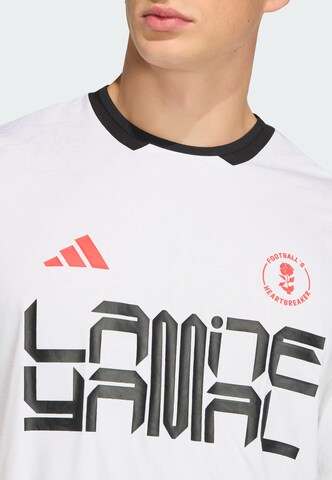 T-Shirt fonctionnel 'Lamine Yamal' ADIDAS PERFORMANCE en blanc