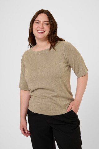 KAFFE CURVE - Pullover 'KCregitta' em castanho: frente