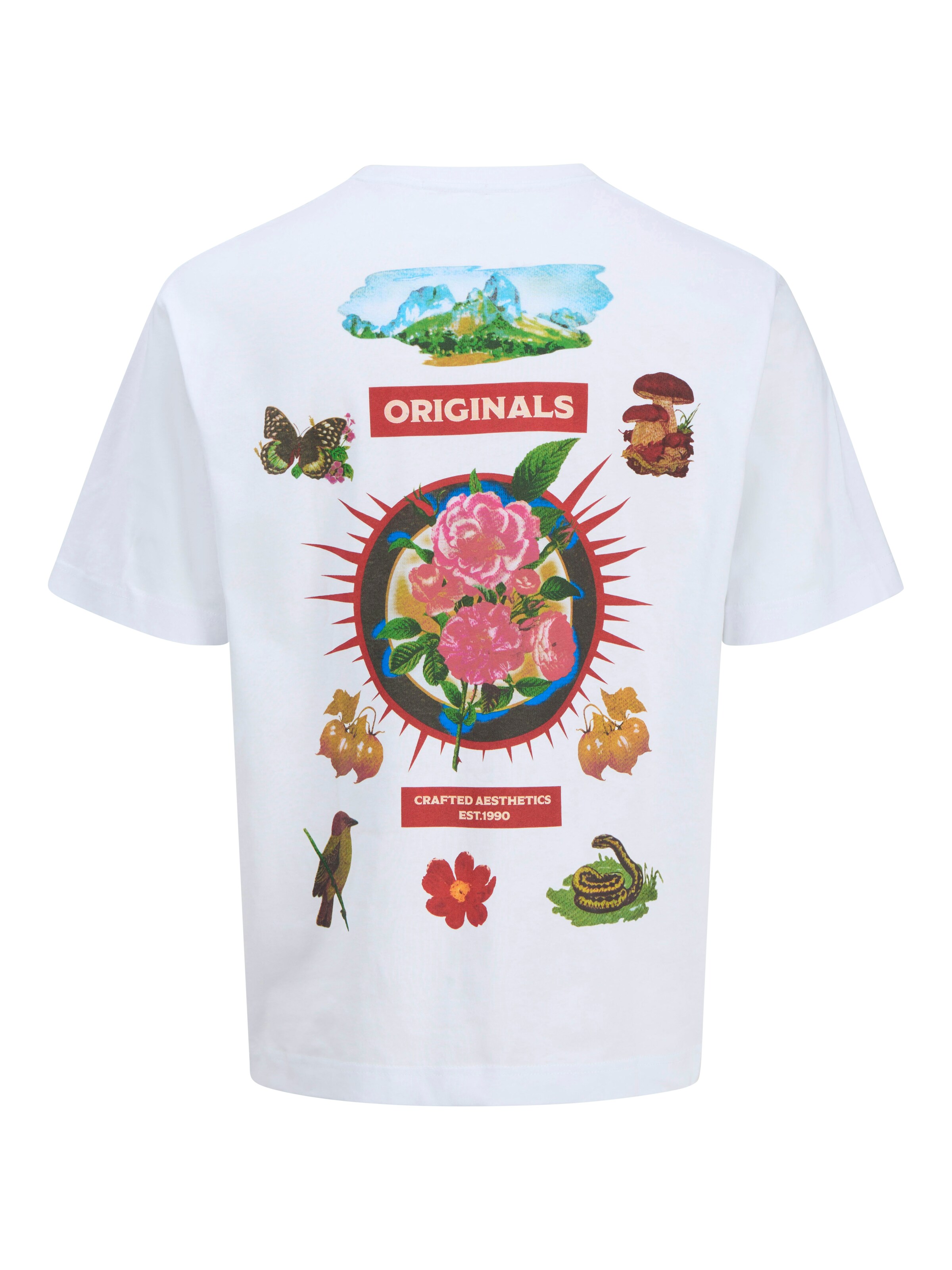 JACK & JONES Koszulka 'JORAcapulco' w kolorze biały