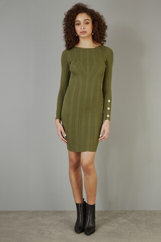 Yumi Strickkleid in Grün: Vorderseite